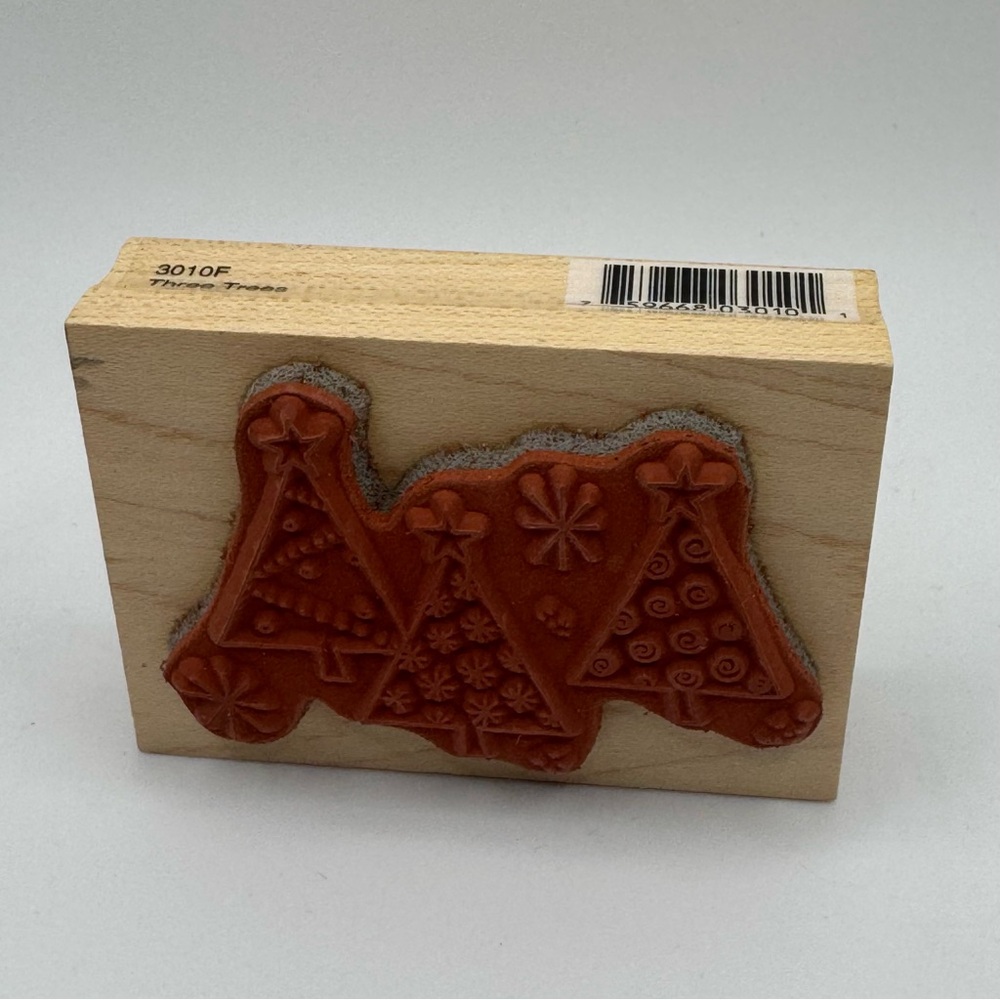 Three Trees Rubber Stamp - Picture 2 of 6
